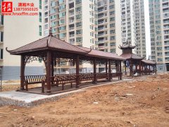 <b>郴州避雨长廊—仿古长廊加仿古凉亭</b>