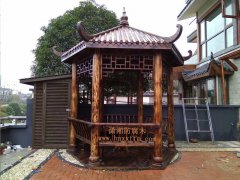 湖南东方大院-碳化防腐木凉亭